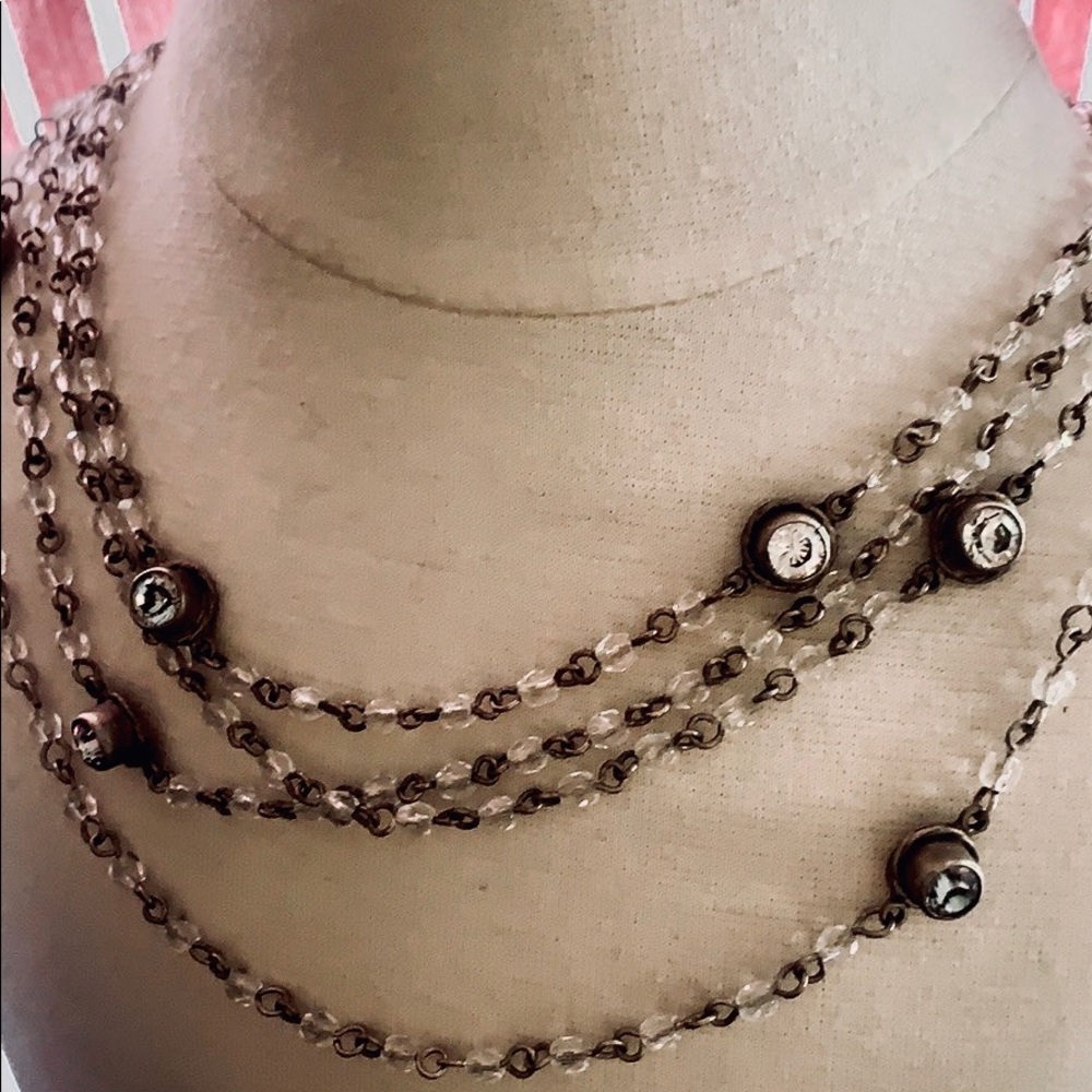 Virgins Saints & Angels multistrand necklace